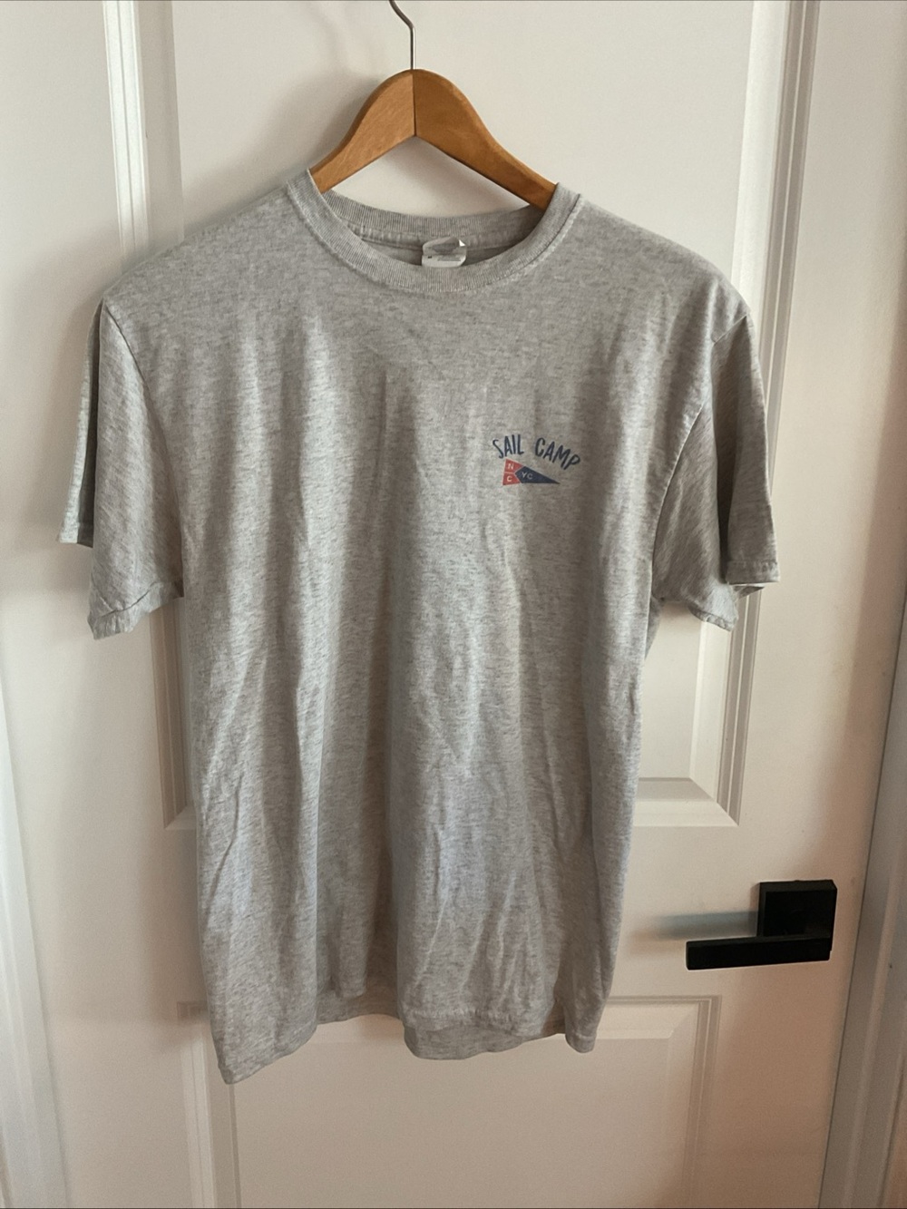 Jerzees - Gray Sail Camp - Short Sleeve Tee - Ladies Size Medium